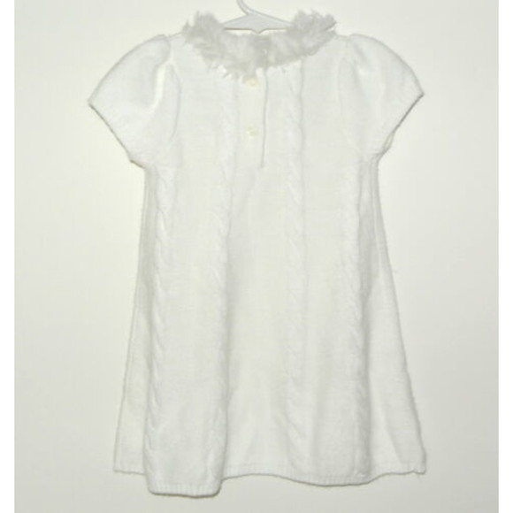 Gymboree Faux Fur Collar Sweater Dress Bow 2T - Picture 5 of 6